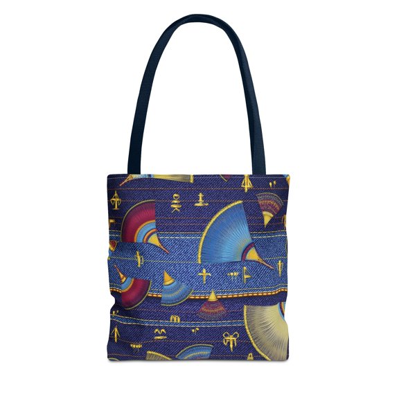 DENIM PRINT CANVAS BAG HIGH-QUALITY 100% SPUN POLY 3 SIZES CANVAS BAG-185-3