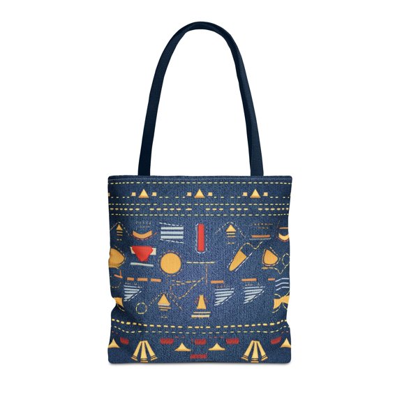 DENIM PRINT CANVAS BAG HIGH-QUALITY 100% SPUN POLY 3 SIZES CANVAS BAG-185