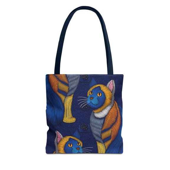 DENIM PRINT CANVAS BAG HIGH-QUALITY 100% SPUN POLY 3 SIZES CANVAS BAG-190-4