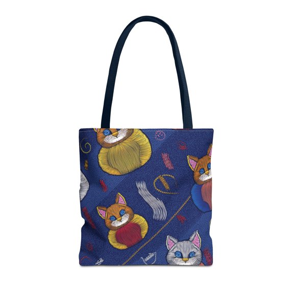 DENIM PRINT CANVAS BAG HIGH-QUALITY 100% SPUN POLY 3 SIZES CANVAS BAG-190-7