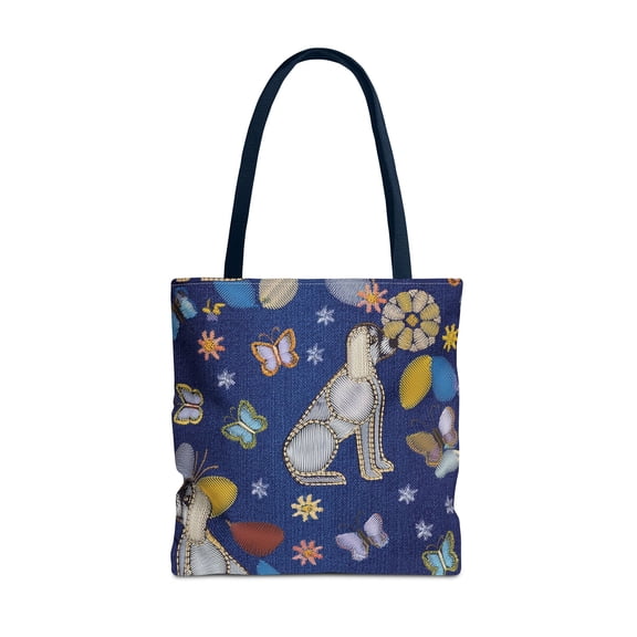 DENIM PRINT CANVAS BAG HIGH-QUALITY 100% SPUN POLY 3 SIZES CANVAS BAG-191-2