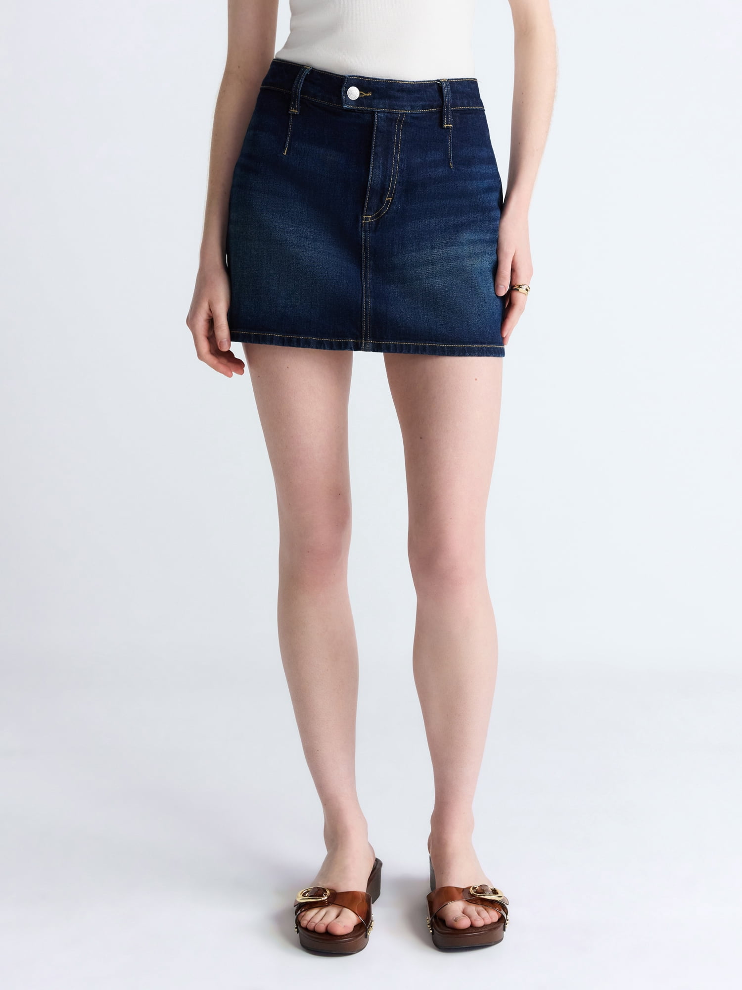 Scoop Women's Denim Skort, Sizes 0-18