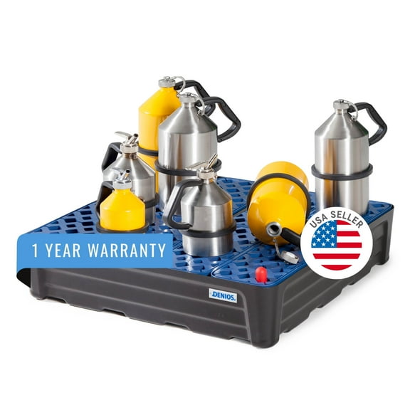 DENIOS Poly Spill Pallet Containment Tray - Chemically Resistant - 40 Liter