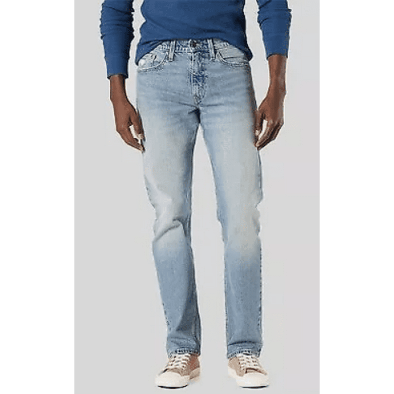 DENIZEN from Levi s Men s 232 Slim Straight Fit Jeans Light Wash 32 X 30