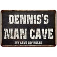 thumbnail image 1 of DENNIS'S Man Cave Black Grunge Sign Home Decor Gift Cave Funny 208120004265, 1 of 1