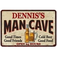 thumbnail image 1 of DENNIS'S Man Cave Metal Sign Wall Decor Gift 8x12 208120011043, 1 of 1