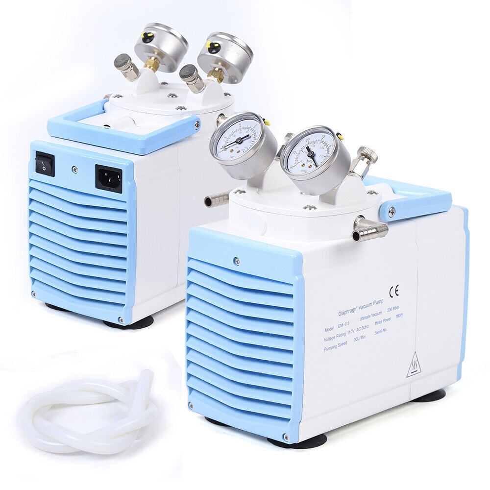 DENSET 0.5A Oil Free Diaphragm Vacuum Pump For Vacuum Filtration Lab Tool 30L/min 110V
