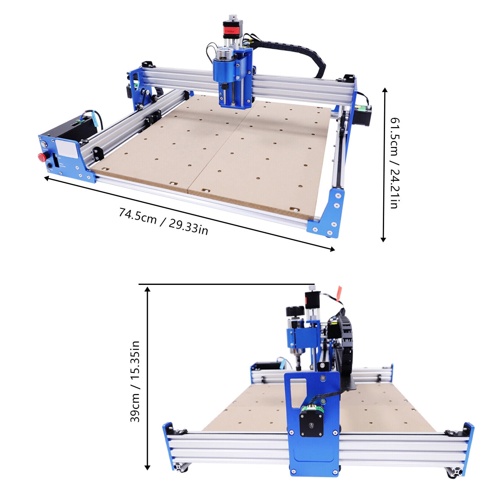 DENSET 3-Axis 4040 Wood Carving Milling CNC Router Engraver Engraving  Cutting Machine 