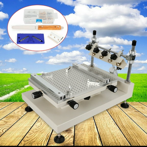 DENSET 3040 Solder Paste Printing Machine High Accuracy PCB SMT Manual Stencil Printer PCB Printing Machine