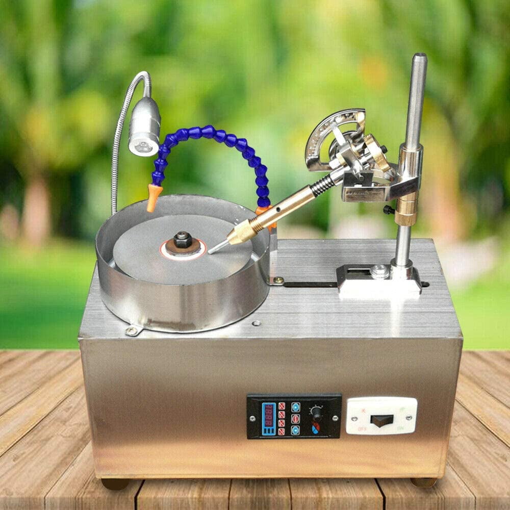 DENSET Angle Low Moise Machine 180W Led lighting Gemstone Jewel Processing Built-in Motor Stainless Steel