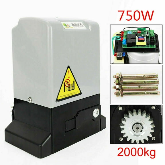 DENSET Electric Automatic Sliding Gate Opener Motor With 2 Remote Control 4400lbs IP44