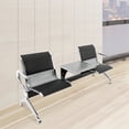 thumbnail image 1 of DENSET For Guest 2 Seat Waiting Chair Airport Bench Reception Room Chair Office PU Seat Salon Reception Chair, 1 of 22