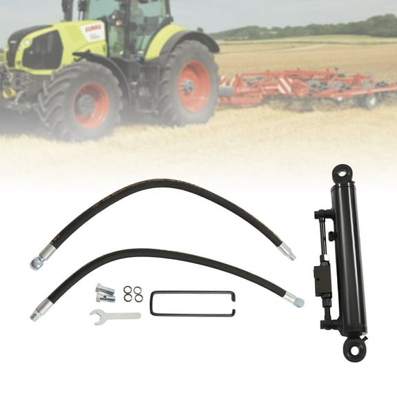 DENSET M14*1.5 Hydraulic Top Link Cat. 2-2 with Locking Block 19 11/16-28'' w/ 2x Hose