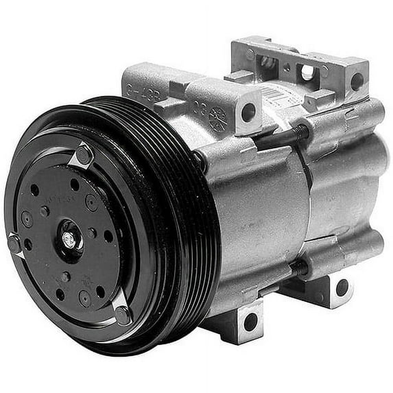 DENSO 471-8131 New Compressor with Clutch Fits select: 1989 FORD F150, 1989 FORD F250