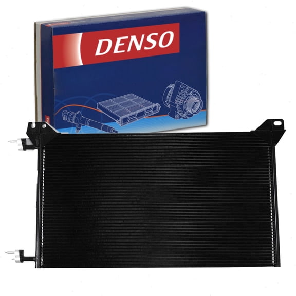 DENSO AC Condenser compatible with Chevrolet Silverado 3500 HD 6.0L 6.6L V8 2007-2014
