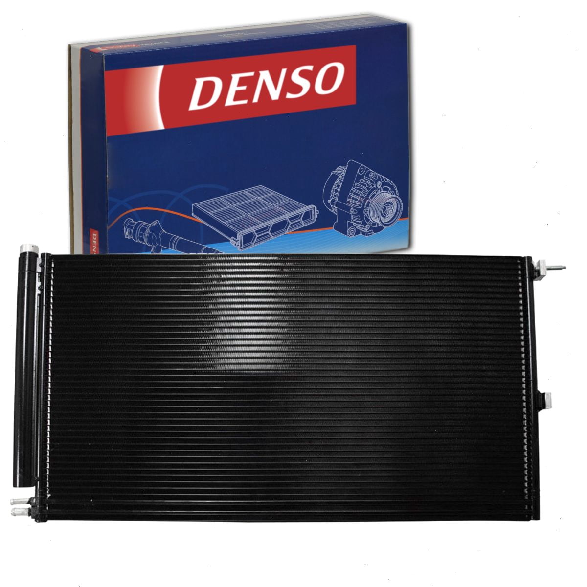 DENSO AC Condenser compatible with Ford F-150 5.4L 6.2L V8 2009-2014 ...