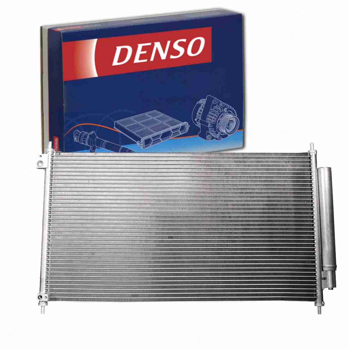 DENSO AC Condenser compatible with Honda Civic 1.5L 1.8L 2.4L L4 2012 ...