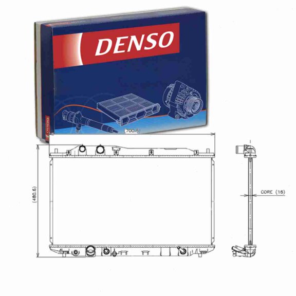 DENSO Radiator compatible with Honda Civic 1.3L 1.8L L4 2006-2011
