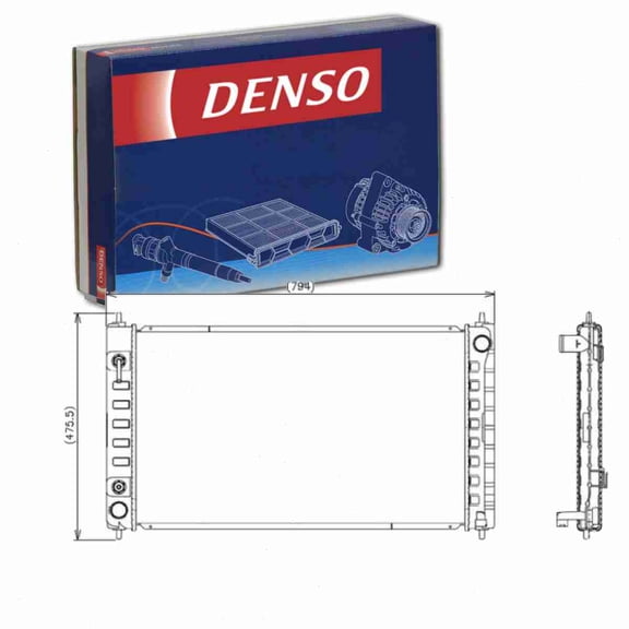 DENSO Radiator compatible with Nissan Altima 2.5L 3.5L L4 V6 2007-2017