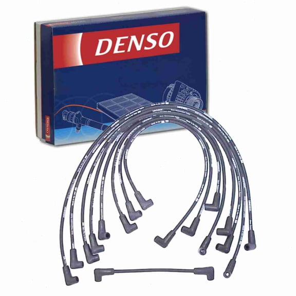 DENSO Spark Plug Wire Set compatible with Chevrolet K1500 5.0L 5.7L V8 1988-1993