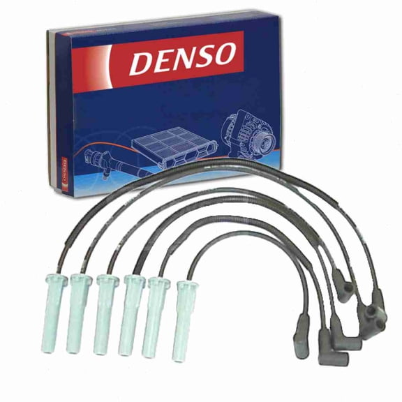 DENSO Spark Plug Wire Set compatible with Dodge Caravan 3.3L 3.8L V6 1998-2000