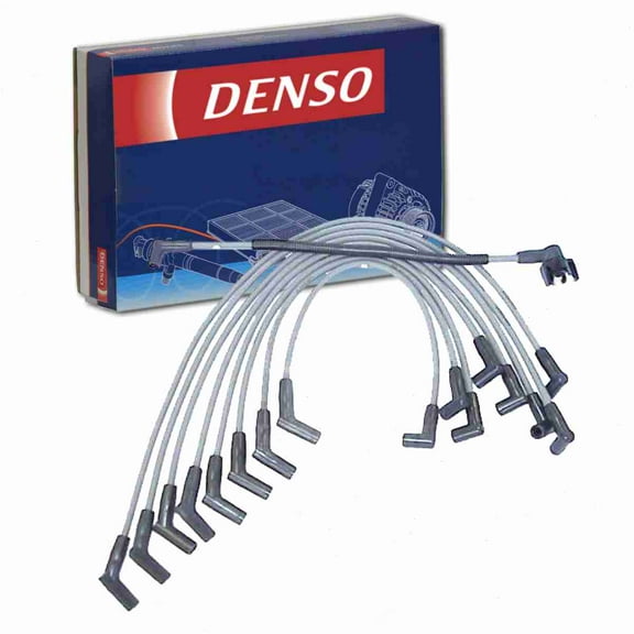 DENSO Spark Plug Wire Set compatible with Ford E-350 Econoline 5.8L V8 1988-1996