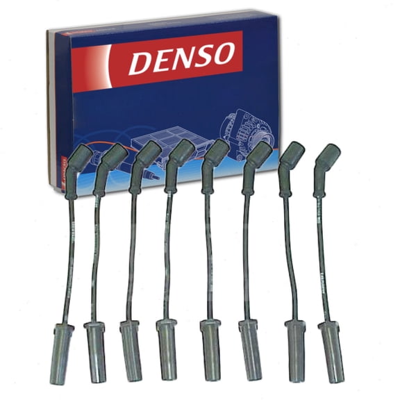 DENSO Spark Plug Wire Set compatible with GMC Sierra 1500 HD 6.0L V8 2001-2006