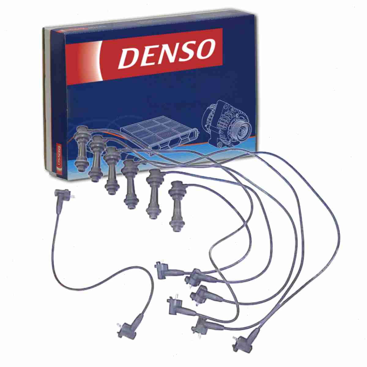 DENSO Spark Plug Wire Set compatible with Lexus SC300 3.0L L6 19921997