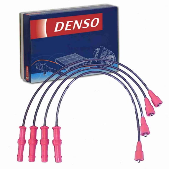 DENSO Spark Plug Wire Set compatible with Subaru Impreza 1.8L 2.2L H4 1993-1996