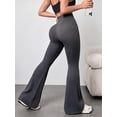 thumbnail image 1 of DENTOYOU Womens Crossover Yoga Pants High Waisted Flare Leggings Tummy Control Bootcut Workout Pants Casual Athletic Leggings Grey M, 1 of 8