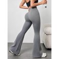 thumbnail image 1 of DENTOYOU Womens Crossover Yoga Pants High Waisted Flare Leggings Tummy Control Bootcut Workout Pants Casual Athletic Leggings Light Grey XL, 1 of 8