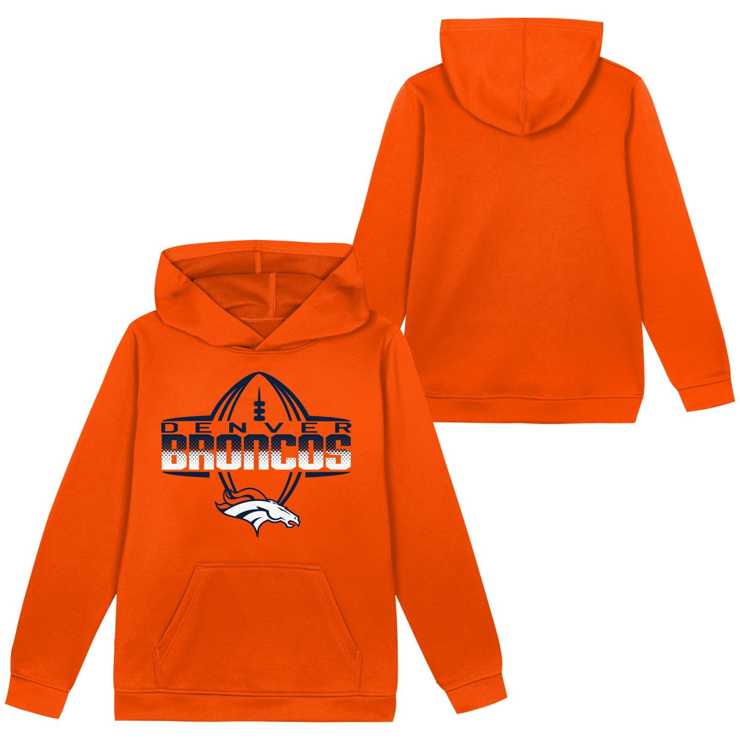 DENVER BRONCOS NFL Boys Hoodie Fleece Game Day Fan Apparel