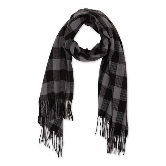 Hadley Wren Plaid Fringe Scarf