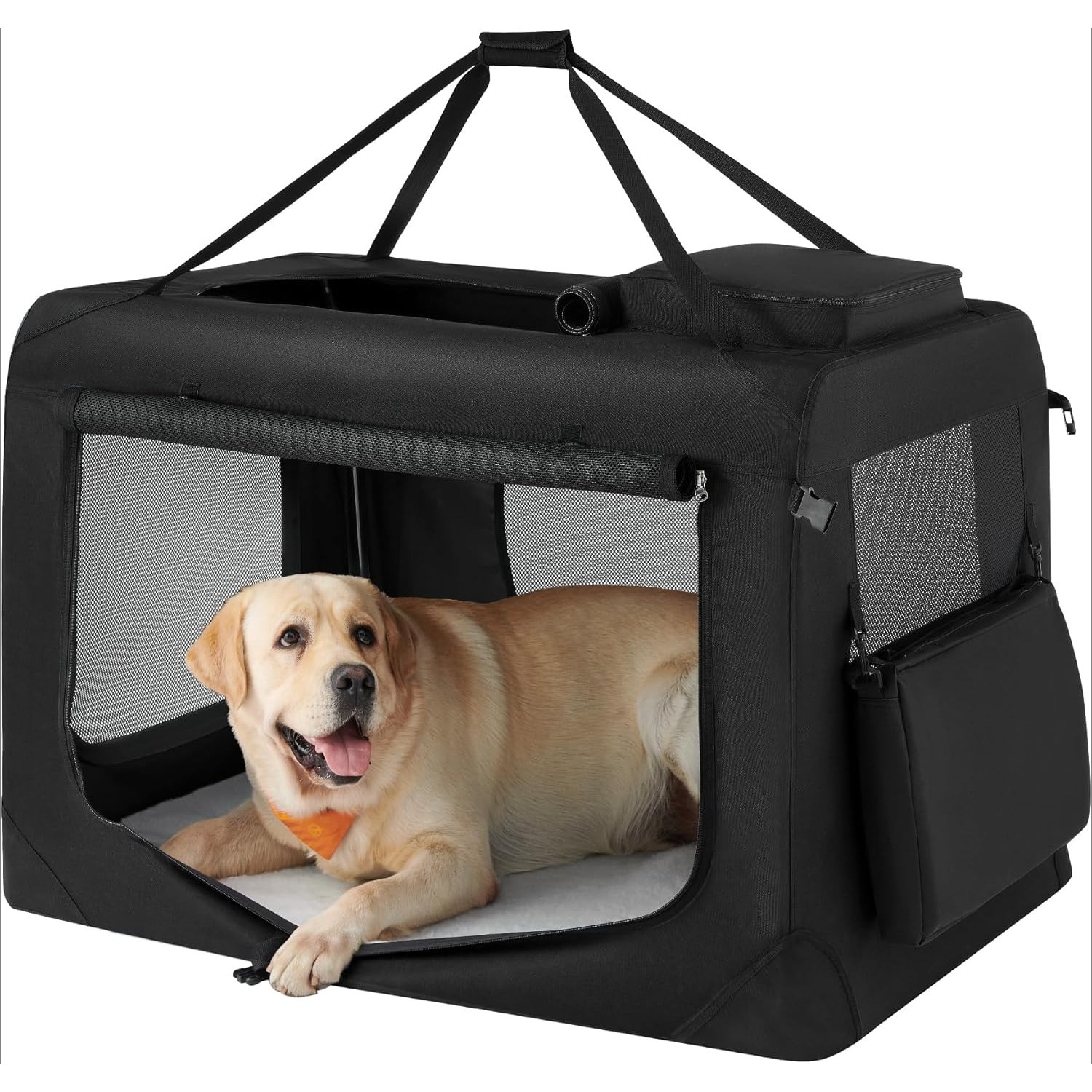 DENZUS 40 Inches Collapsible Soft Dog Crate, Portable Travel Dog Crate ...
