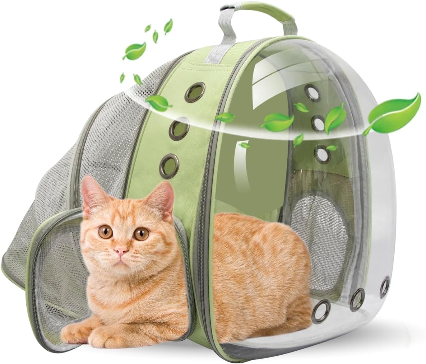 DENZUS Bubble Expandable & Foldable Cat Backpack Carrier, Breathable ...