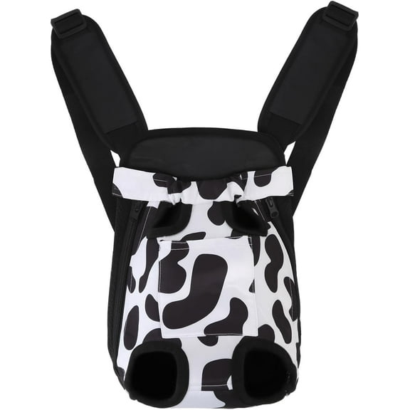 DENZUS Dog Backpack Carrier/Cat Carrier, Adjustable Pet Front Carriers Travel Bag for Puppy Medium Dogs, Legs Out, Soft Ventilated Doggie Chest Carry Backpacks for Hiking/Camping, 2.5-4 lbs, Red