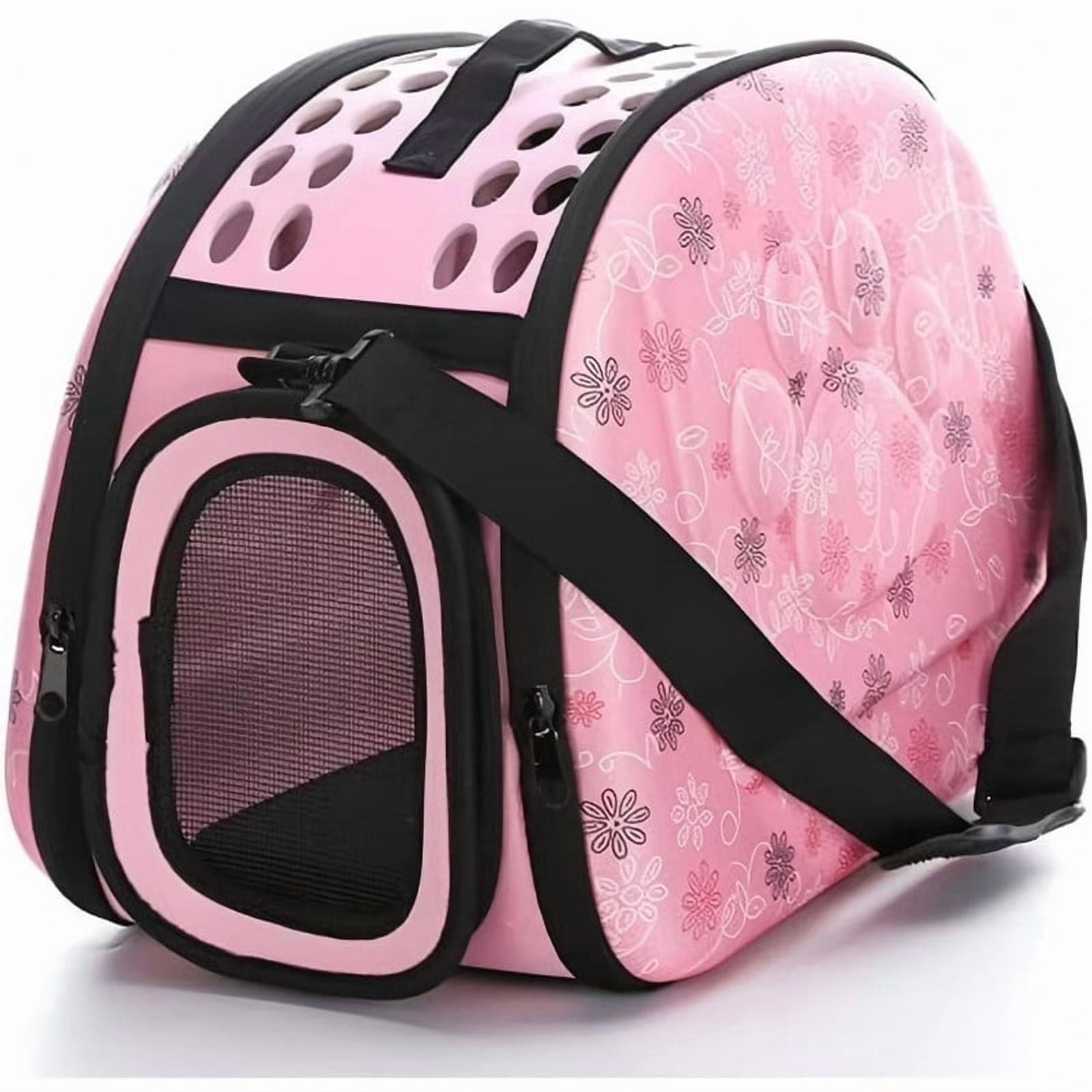 DENZUS Foldable Pet Carrier, Collapsible Travel Cage with Breathable Mesh for Dogs and Cats
