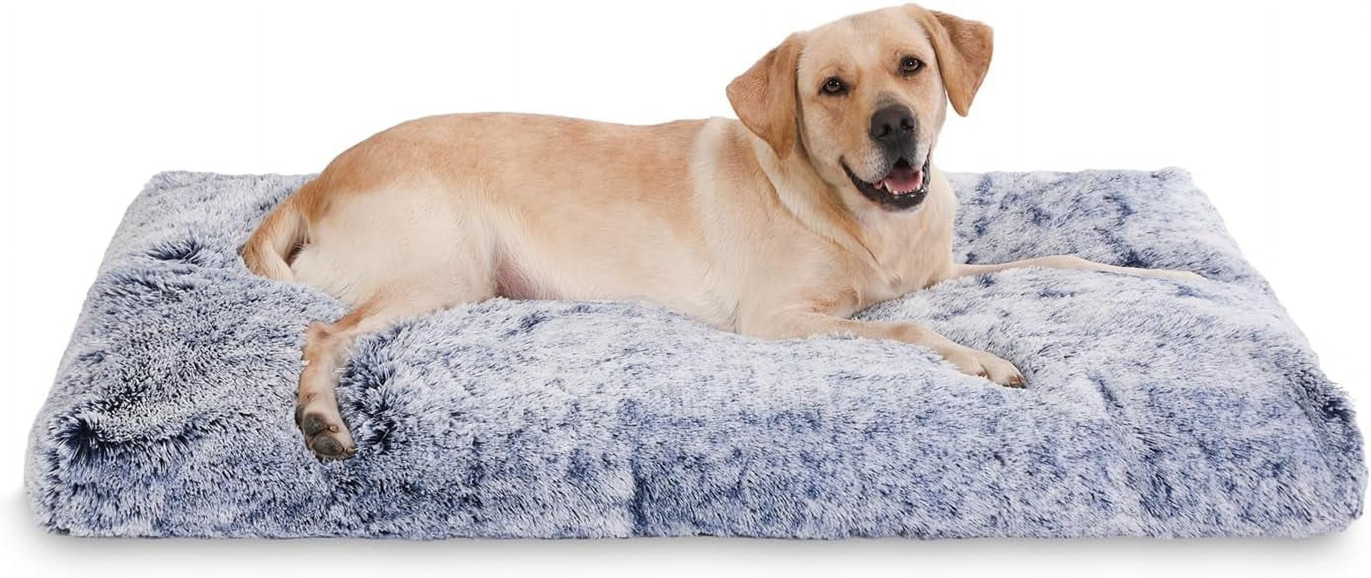View of DENZUS Waterproof Dog Crate Bed With Removable Washable Cover, Plush ...