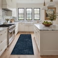 thumbnail image 1 of DEORAB 2.5x10 Runner Rugs Floral Print Low Pile Lightweight Machine Washable Non Slip for Hallway, Laundry Room, Bedroom, Bathroom, Blue, 1 of 6