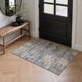 thumbnail image 1 of DEORAB 2x3 Doormat Area Rugs Low Pile Machine Washable Rug Non Slip Backing for Entryway, Front Door, Bathroom, Blue, 1 of 4