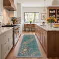 thumbnail image 1 of DEORAB 2x7 Runner Rugs Vintage Floral Deep Emerald Low Pile Machine Washable Rug Non Slip Rug for Hallway, Kitchen, Entryway, 1 of 6