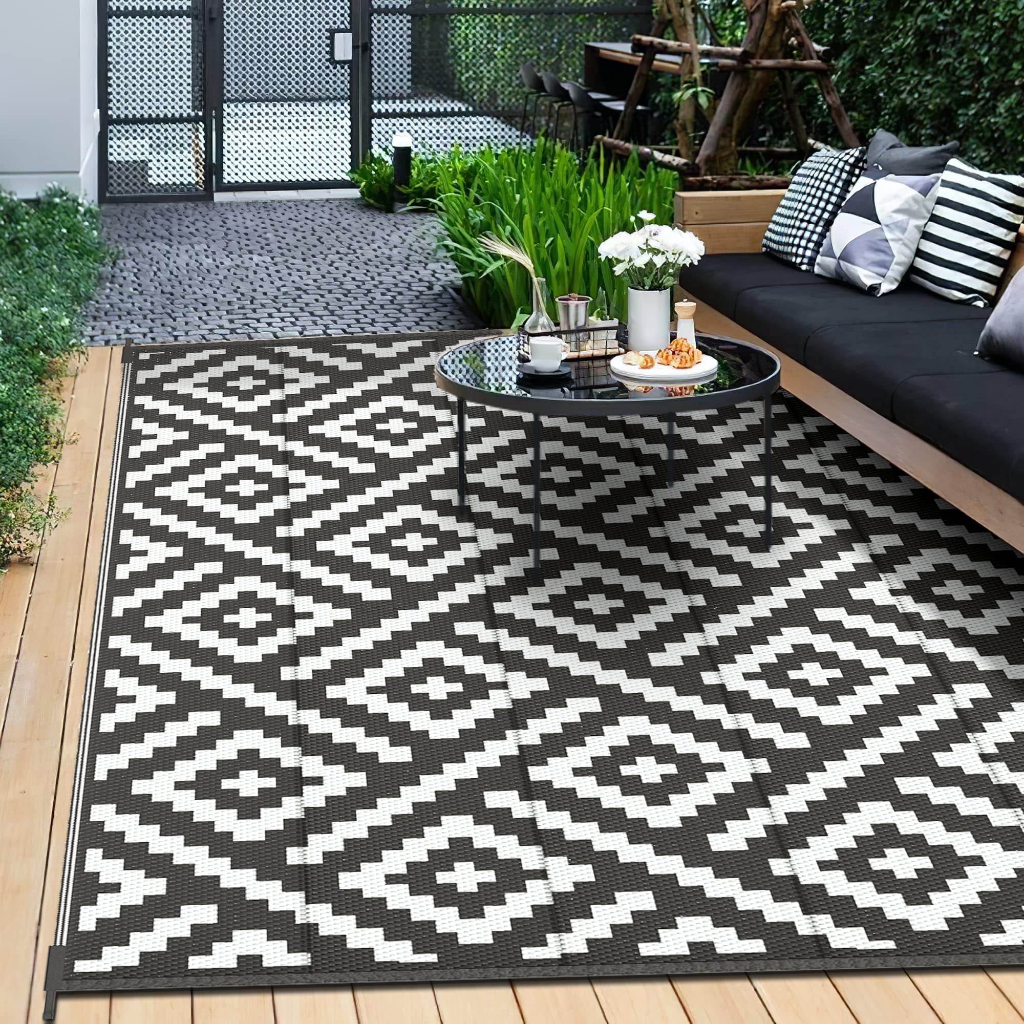 https://i5.walmartimages.com/seo/DEORAB-4-x6-Outdoor-Rug-for-Patio-Clearance-Waterproof-Mat-Reversible-Plastic-Camping-Black-White_d8b98b5e-4aab-4f30-ae52-5960dcdfcf3a.9b00bff612d1e7af6f738a9cf20bfe60.jpeg