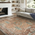 thumbnail image 1 of DEORAB 5X7 Area Rugs for Living Room, Machine Washable Bedroom Rugs Distressed Vintage Print Large Throw Rug Dining Room Aesthetic, Non Slip Carpet with Gripper, Ultra-Thin, 1 of 8
