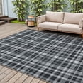 thumbnail image 1 of DEORAB Outdoor Rugs 4'X6' Chenille Patio Rug Three-Layer Material Imitation Silicone Spot Molding Camping Outside Rv Mat,Black, 1 of 7