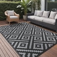 thumbnail image 1 of DEORAB Outdoor Rugs 6'x9' Waterproof Plastic Patio Mat Reversible Black & Gray Non-Slip Geometric Design for Camping, RV, Balcony, Porch, Picnic, 1 of 8