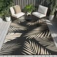 thumbnail image 1 of DEORAB Outdoor Rugs Patio Lightweight Waterproof Mat Plastic Rv Camper Outside Carpet,Black&Beige,8'x10', 1 of 8