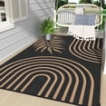 DEORAB Large Straw Outdoor Rugs, Waterproof, Indoor/Outdoor for RV