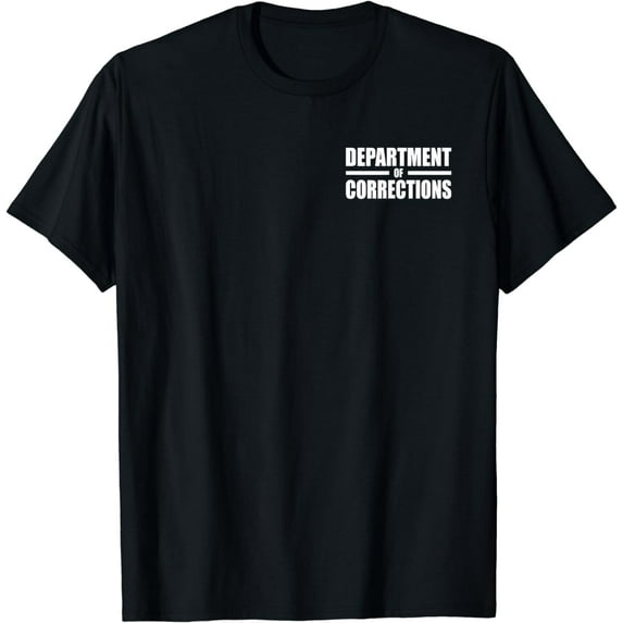 DEPARTMENT OF CORRECTIONS INMATE WARDEN JAIL PRISON COSTUME T-Shirt