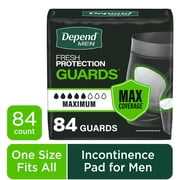 Depend Guards Incontinence Pads for Men, Maximum Absorbency, 84 Count