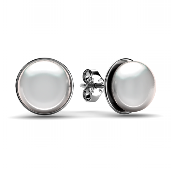 DEPHINI Pearl Stud Earrings 925 Sterling Silver Stud Earrings